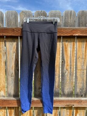 lululemon athletica Ombre Black to Royal Blue Leggings